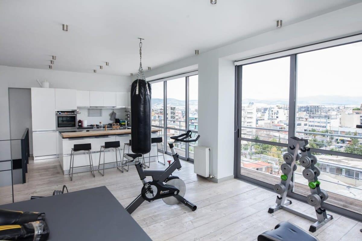Appartamento Penthouse With 360 View Of Athens And Private Gym Esterno foto