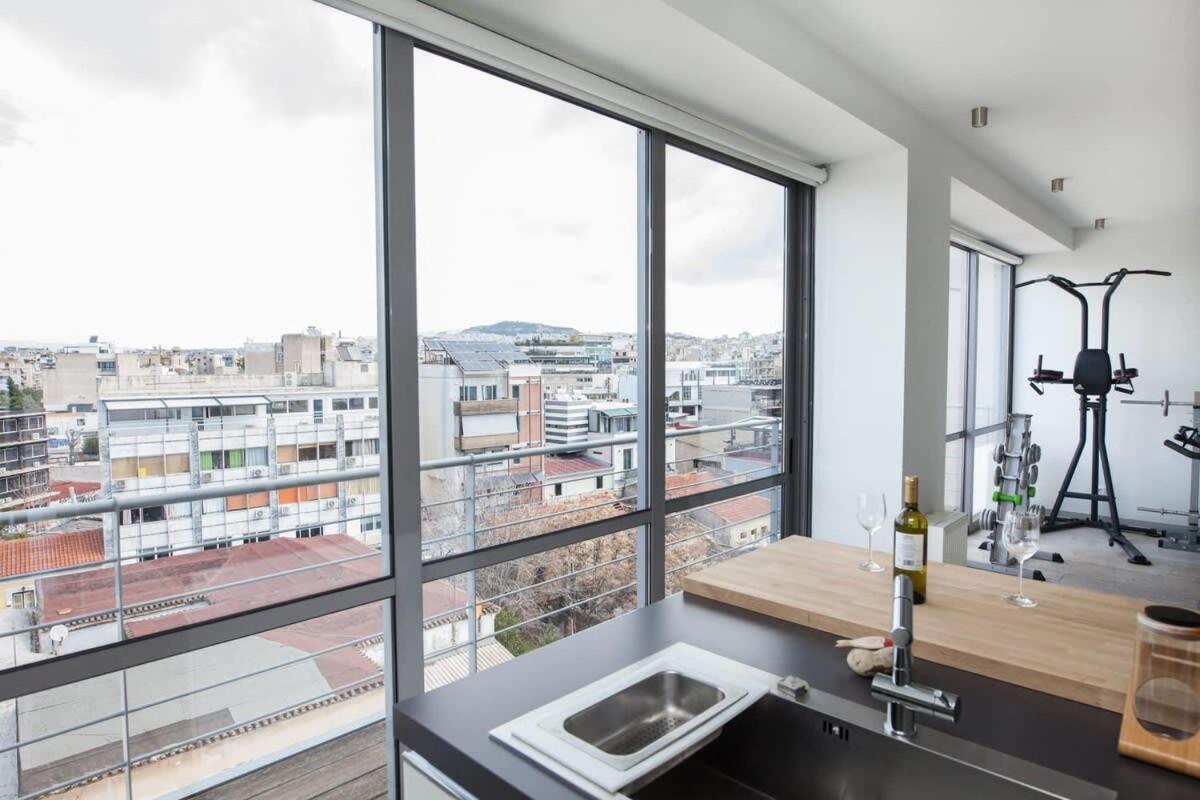 Appartamento Penthouse With 360 View Of Athens And Private Gym Esterno foto